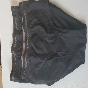 2 pair Exofficio give-n-go briefs eucc-1 black mens large NWOT